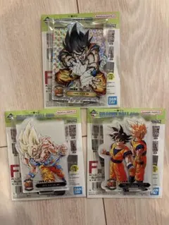 一番くじドラゴンボール 40周年 F賞ACLLECT 3種セット シークレット有