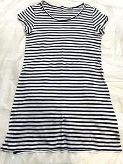 UNIQLO ユニクロ ワンピース ボーダー Mサイズ ネイビー ホワイト