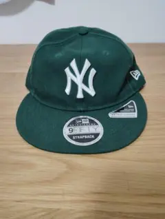 New Era グリーン ベースボールキャップ 9FIFTY