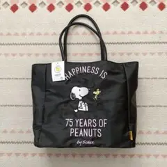 ✴１点限り✴新品タグ付き✴PEANUTS✴75周年✴スヌーピー✴トートバッグ✴