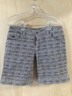 チェック柄ショートパンツ ウエスト64cm