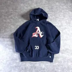 RUSSELL ATHLETIC カレッジロゴ パーカー Lサイズ メンズ古着