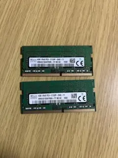 SK hynix 4GB 1Rx8 PC4-2133P-SAO - 11 ２枚