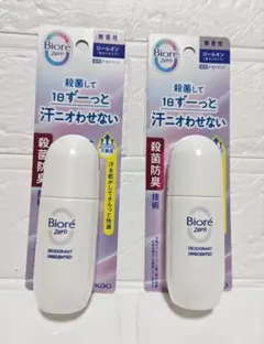 Biore Zero 薬用ロールオン 無香料 40ml　2個セット