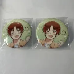 ヘタリア イタリア 缶バッジ ラウンドワン 2個セット