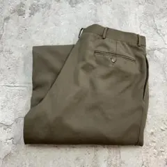 ラルフローレン　イタリア製　2タック　ボトムス　スラックス　古着　カーキ　36