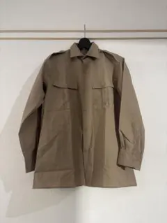 【デッドストック】70s フランス製 サファリシャツ ミリタリーシャツ