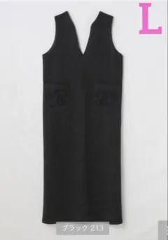 【新品タグ付き】しまむら　tal by yumiジャンパースカート　ブラック　L