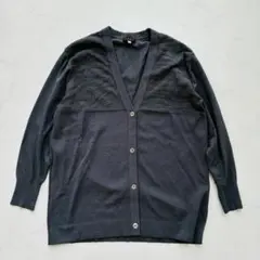 【美品】EVEX カーディガン Vネック 無地 40（F485）のサムネイル