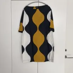 2点から割引 スプリングセール！ marimekko 五分袖ワンピース S
