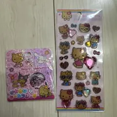 【正規品】日焼けサンリオおはじきシール&ドロップジェリーシール2枚セット￼