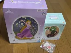 ディズニープリンセス　一番くじ A賞、C賞ラプンツェル 、パスカルフィギュア
