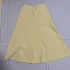 イエナIENA ダブルクロスフォルムフレアスカート イエロー size34