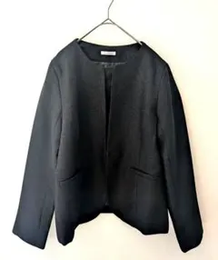 極美品　卒入園式　GLACIER お洒落　ノーカラージャケット　BK