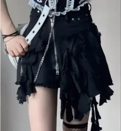 アシメ　フリル　y2k ミニスカート