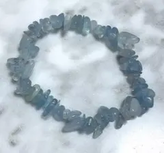 m*.様 アクアマリン 細石 ブレスレット さざれ 天然石 パワーストーン