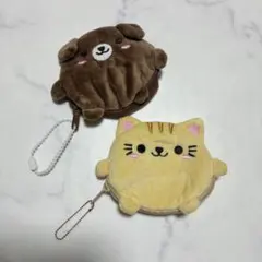 人気のわんにゃんコインケース　ねこ　いぬ　2個セット