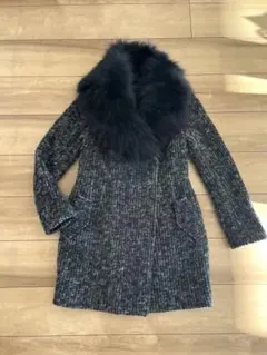 美品⭐︎リエンダ　ブラックファー付きコート　ジャケット