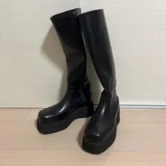DHOLIC ブラック ロングブーツ 厚底のサムネイル
