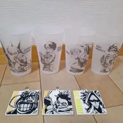 俺のヒーローアカデミア　カップ4個&ラバーチャーム3個セット