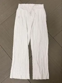 ユニクロ ウォッシャブルニットケーブルパンツ マタニティ
