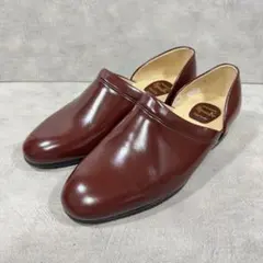 美品✨️レア✨️ハルタ スポック レザー エナメル ローファー ワインレッド