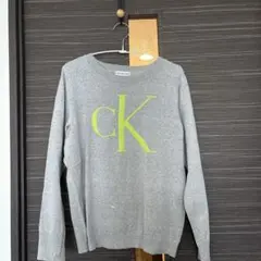 Calvin Klein Jeans グレー ロゴセーター