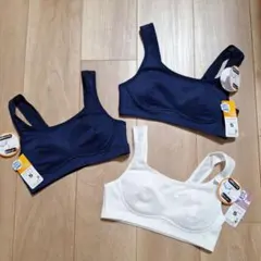 sporty fit bra S ネイビー×2・ホワイトのサムネイル