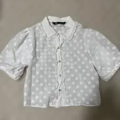 ZARA ショート丈 ブラウス