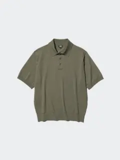 UNIQLO ユニクロ ウォッシャブルニットポロセーター M 半袖 ポロシャツのサムネイル