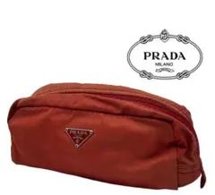 プラダ　ポーチ　オレンジ　ブランド　お洒落　レディース　メンズ　ナイロン　42番