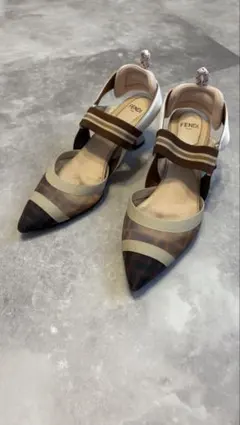 FENDI フェンディ コリブリ メッシュ サンダル スリングバック パンプスのサムネイル