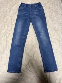 ブランシェス キッズ 140 デニム ブルー ストレッチ パンツ