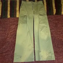 ２日間限定セール【セレクトショップ】カーゴパンツ ワイドパンツ カーキ