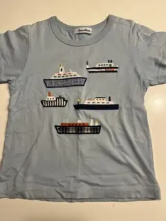 familiar 船刺繍 Tシャツ 120