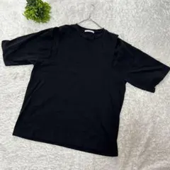 【BEAUTY AND YOUTH】 半袖Tシャツ 肩あき ブラックのサムネイル