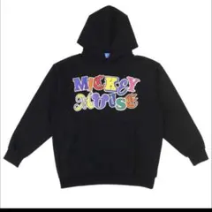 ミッキーマウス カラフルロゴ フード付きパーカー