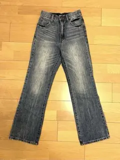 【GRL】フレアデニムパンツ CU161 ブルー XSサイズ