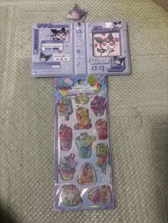 (新品)クロミ トレカケース とキラキラ ウォーターインシール　セット