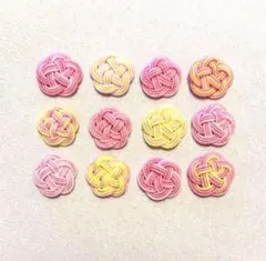 【水引】梅結び 3本取り　ピンク×黄☆