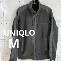 ユニクロ ブルゾン ジップアップ ナイロン ジャンパー ポケット　黒 M