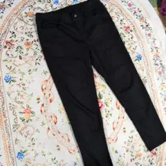 しまむら美品ブラック厚手パンツウエストゴムＬサイズゆったり