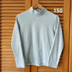 UNIQLO リブ フリース　ハイネック 長袖　150