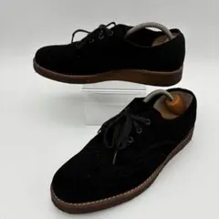 クラークス オリジナルズ スエード ウィングチップ 黒 UK8G Clarks