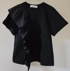 LE CIEL BLEU フリル Tシャツ ブラック 36のサムネイル
