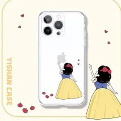 白雪姫のイラスト透明iPhone16ケース