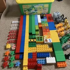 LEGOブロックと動物フィギュアセット
