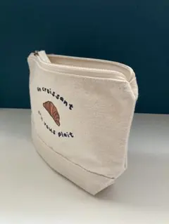 【パリ・ギャラリーラファイエット購入】　クロワッサン柄ポーチ