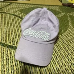 Coca-Cola キャップ ライトパープル 刺繍ロゴ　コカコーラ