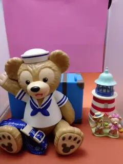 ダッフィーのトランクポップコーンバケットとケープ・コッド灯台の小物入④